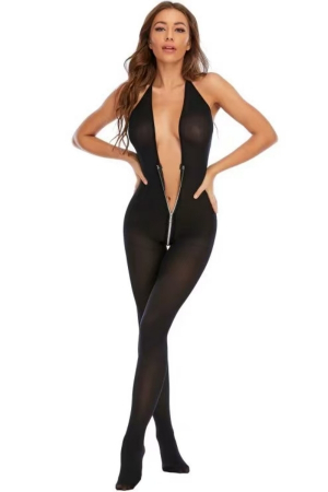 Lenjerie damă - Lenjerie erotica tip bodystocking cu fermoar YML-037