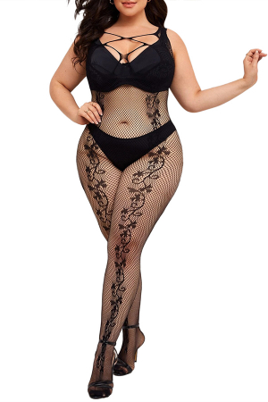 Lenjerie erotică - Lenjerie erotica tip bodystocking DLS-P1025negru
