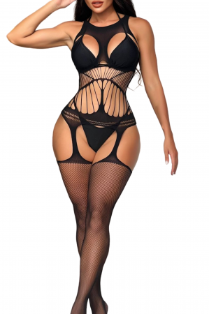 Lenjerie erotică - Lenjerie erotica tip bodystocking YD-8803negru
