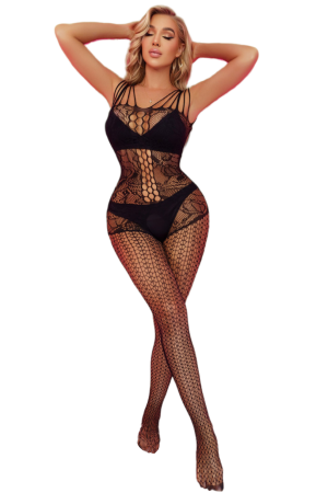 Lenjerie erotică - Lenjerie erotica tip bodystocking YD-2082negru