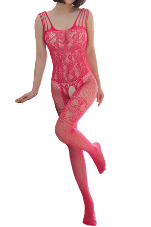 Lenjerie erotică - Lenjerie erotica tip bodystocking YML-015roz