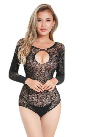 OFERTĂ SPECIALĂ - Body sexy din plasa fina, cu decupaje Y008