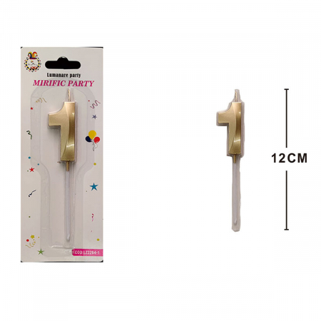 Articole party - Lumanare aniversara pentru tort 12 cm LZ2264