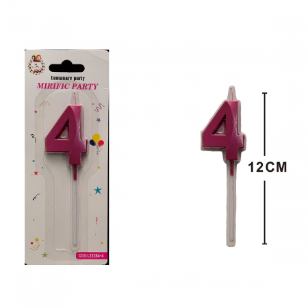 Articole party - Lumanare aniversara pentru tort 12 cm LZ2284