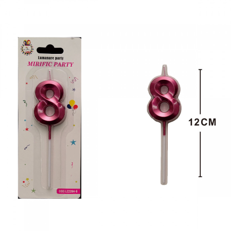 Lumânări tort - Lumanare aniversara pentru tort 12 cm LZ2284