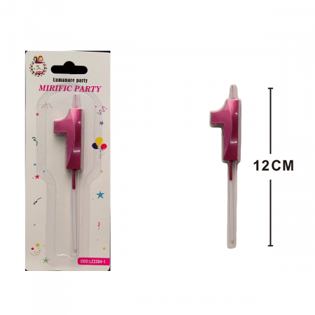 Articole party - Lumanare aniversara pentru tort 12 cm LZ2284