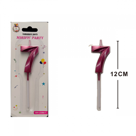 Lumânări tort - Lumanare aniversara pentru tort 12 cm LZ2284