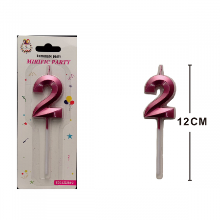 Articole party - Lumanare aniversara pentru tort 12 cm LZ2284