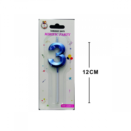 Articole party - Lumanare aniversara pentru tort 12 cm LZ2294