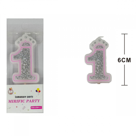 Articole party - Lumanare aniversara pentru tort 6 cm LZ2061