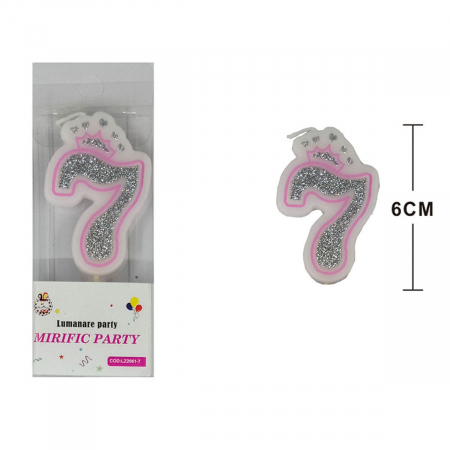 Lumânări tort - Lumanare aniversara pentru tort 6 cm LZ2061