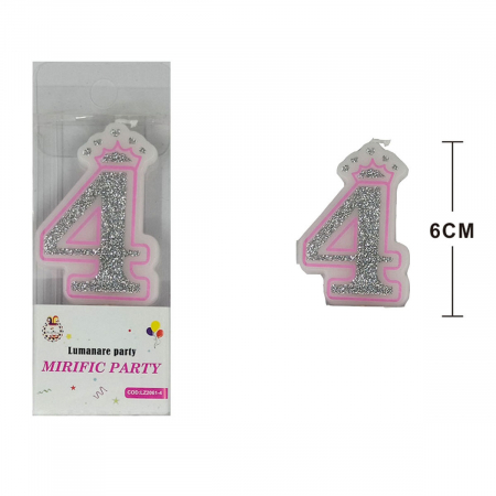 Articole party - Lumanare aniversara pentru tort 6 cm LZ2061