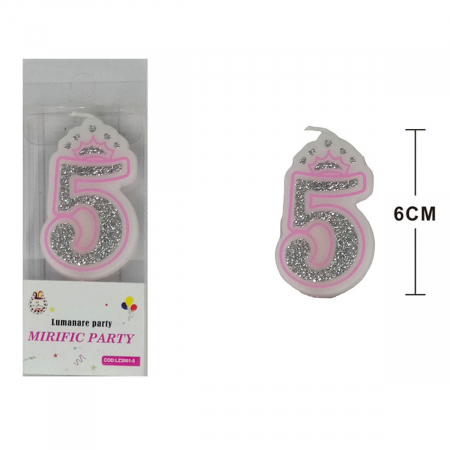 Lumânări tort - Lumanare aniversara pentru tort 6 cm LZ2061