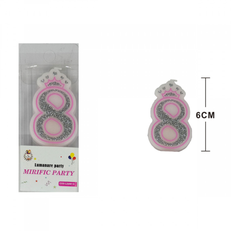 Lumânări tort - Lumanare aniversara pentru tort 6 cm LZ2061