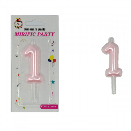 Articole party - Lumanare aniversara pentru tort 8 cm LZ2091