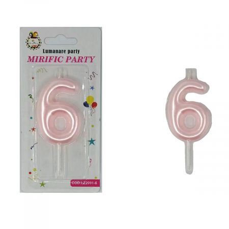 Articole party - Lumanare aniversara pentru tort 8 cm LZ2091