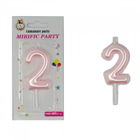 Articole party - Lumanare aniversara pentru tort 8 cm LZ2091