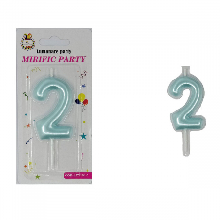 Articole party - Lumanare aniversara pentru tort 8 cm LZ2101