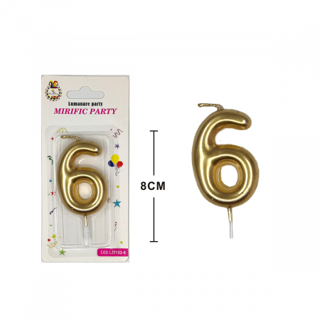Articole party - Lumanare aniversara pentru tort 8 cm LZ2183
