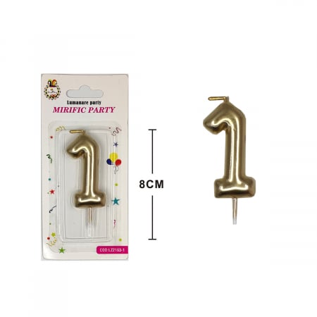 Articole party - Lumanare aniversara pentru tort 8 cm LZ2183