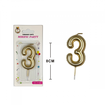Articole party - Lumanare aniversara pentru tort 8 cm LZ2183
