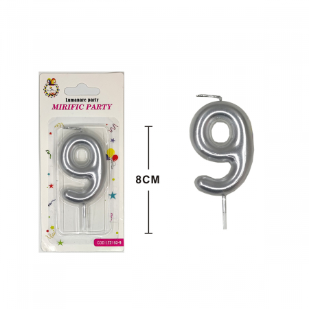 Accesorii party - Lumanare aniversara pentru tort 8 cm LZ2193