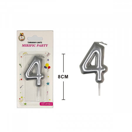 Accesorii party - Lumanare aniversara pentru tort 8 cm LZ2193