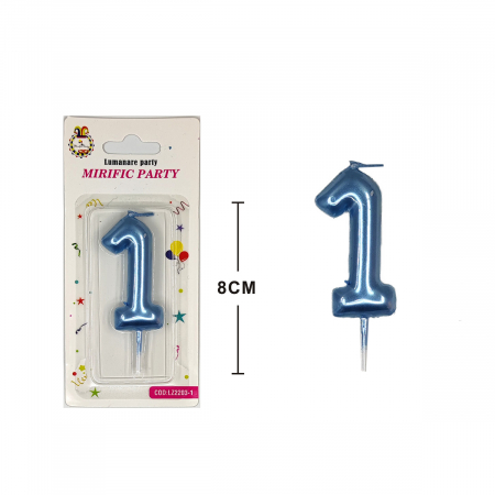 Articole party - Lumanare aniversara pentru tort 8 cm LZ2203
