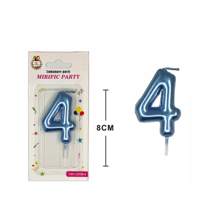 Articole party - Lumanare aniversara pentru tort 8 cm LZ2203