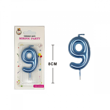 Accesorii party - Lumanare aniversara pentru tort 8 cm LZ2203