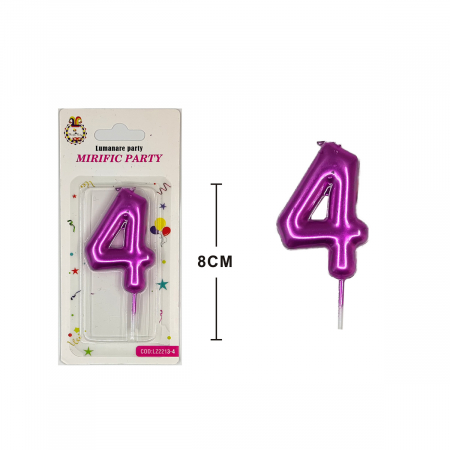 Articole party - Lumanare aniversara pentru tort 8 cm LZ2213