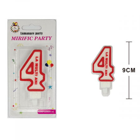 Articole party - Lumanare aniversara pentru tort 9 cm LZ2041