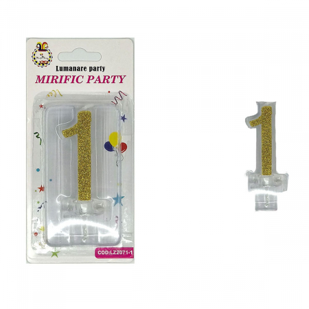 Articole party - Lumanare aniversara pentru tort 9 cm LZ2071