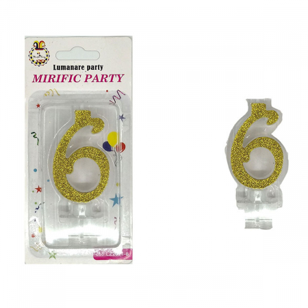 Articole party - Lumanare aniversara pentru tort 9 cm LZ2071