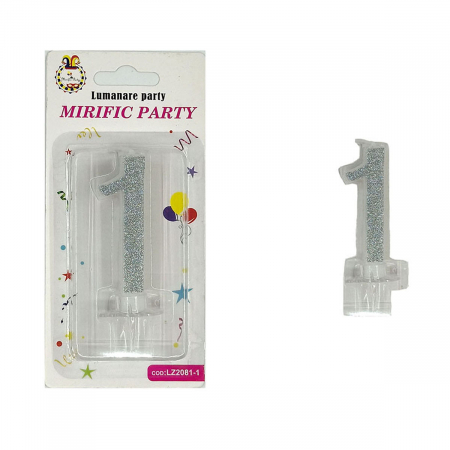 Articole party - Lumanare aniversara pentru tort 9 cm LZ2081