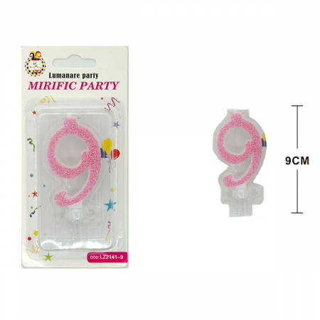 Articole party - Lumanare aniversara pentru tort 9 cm LZ2141