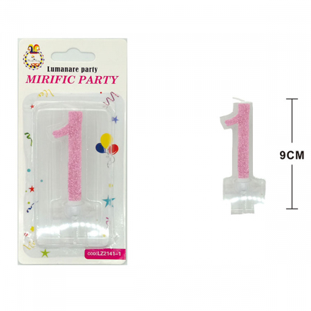 Articole party - Lumanare aniversara pentru tort 9 cm LZ2141