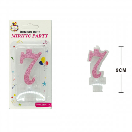 Articole party - Lumanare aniversara pentru tort 9 cm LZ2141