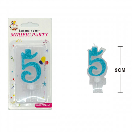 Articole party - Lumanare aniversara pentru tort 9 cm LZ2151
