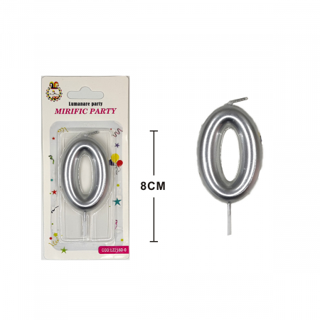 Accesorii party - Lumanare aniversara pentru tort 8 cm LZ2193