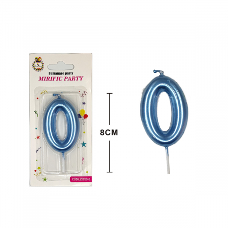 Accesorii party - Lumanare aniversara pentru tort 8 cm LZ2203