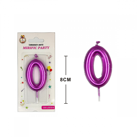 Articole party - Lumanare aniversara pentru tort 8 cm LZ2213