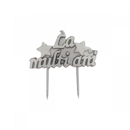 Lumânări tort - Lumanare aniversara pentru tort ' La multi ani ' 8.5 cm LZ2648