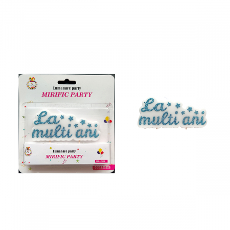 Lumânări tort - Lumanare aniversara pentru tort ' La multi ani ' LZ2629