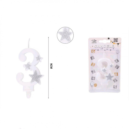 Articole party - Lumanare aniversara pentru tort 9 cm XXJ-EA0