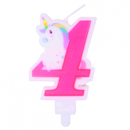 Lumânări tort - Lumanare aniversara pentru tort cu Unicorn 11 cm XXJ-EC0