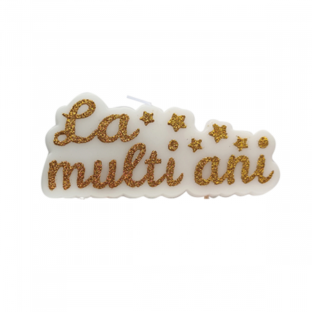 Accesorii party - Lumanare aniversara pentru tort ' La multi ani ' LZ2626