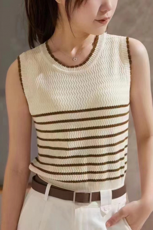Îmbrăcăminte damă - Maiou tricotat XBX-2636bej