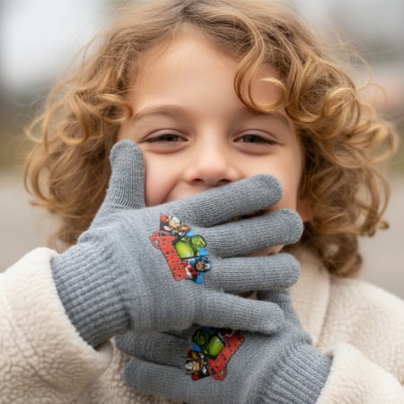 Copii - Manusi tricotate „ Avengers ” HQ4303gri