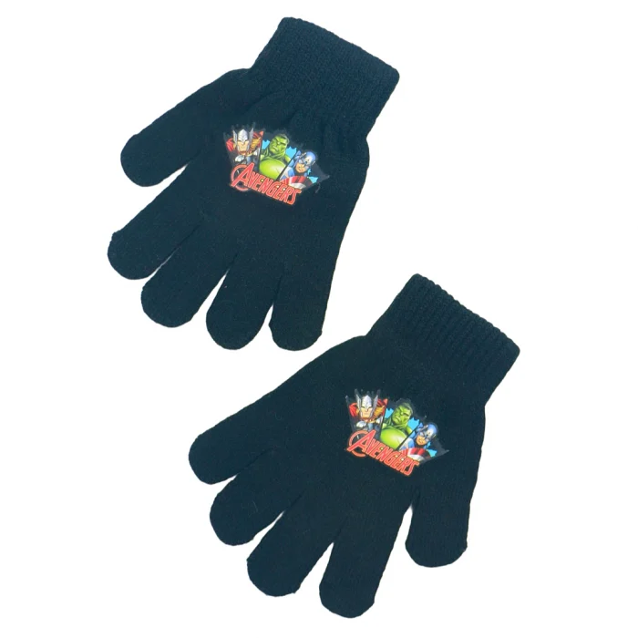 Mânuși - Manusi tricotate „ Avengers ” HQ4303negru